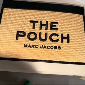 Marc Jacobs Tan and Black Woven Pouch
